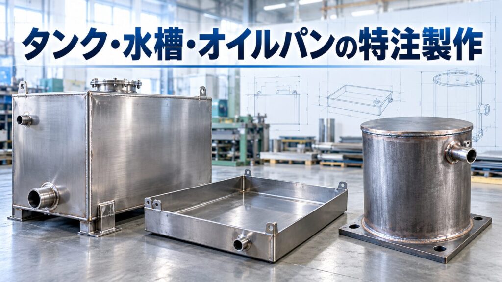 タンク・水槽・オイルパンの特注製作