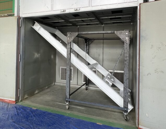 産業機械向け H鋼ベース大型架台（3.5m×1.8m）
